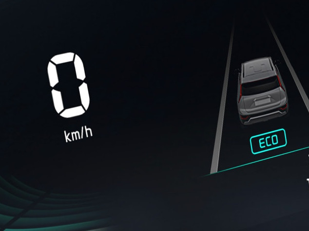 Digital LCD screen to display driving information